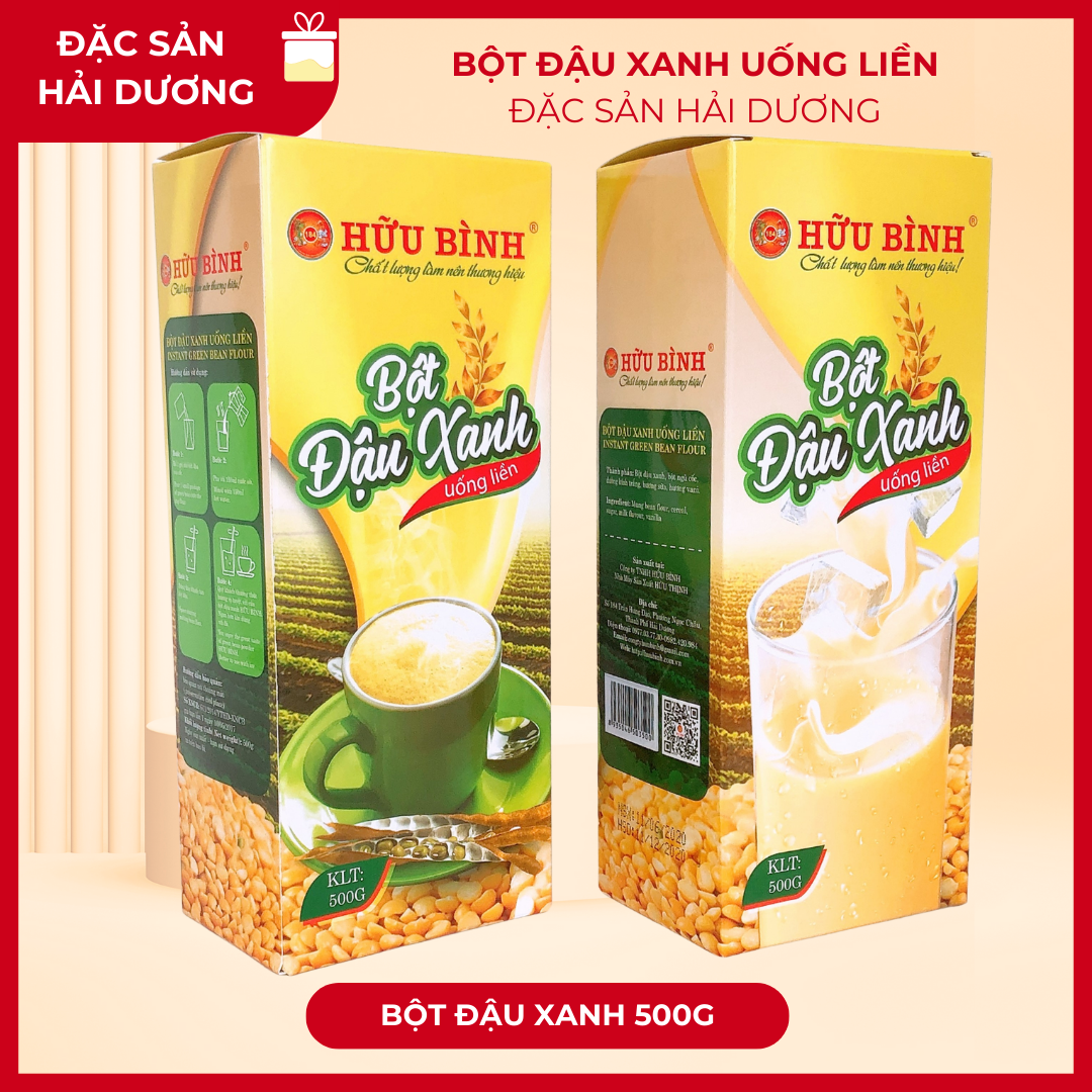 HỘP BỘT ĐẬU XANH UỐNG LIỀN 500g #8935046503500