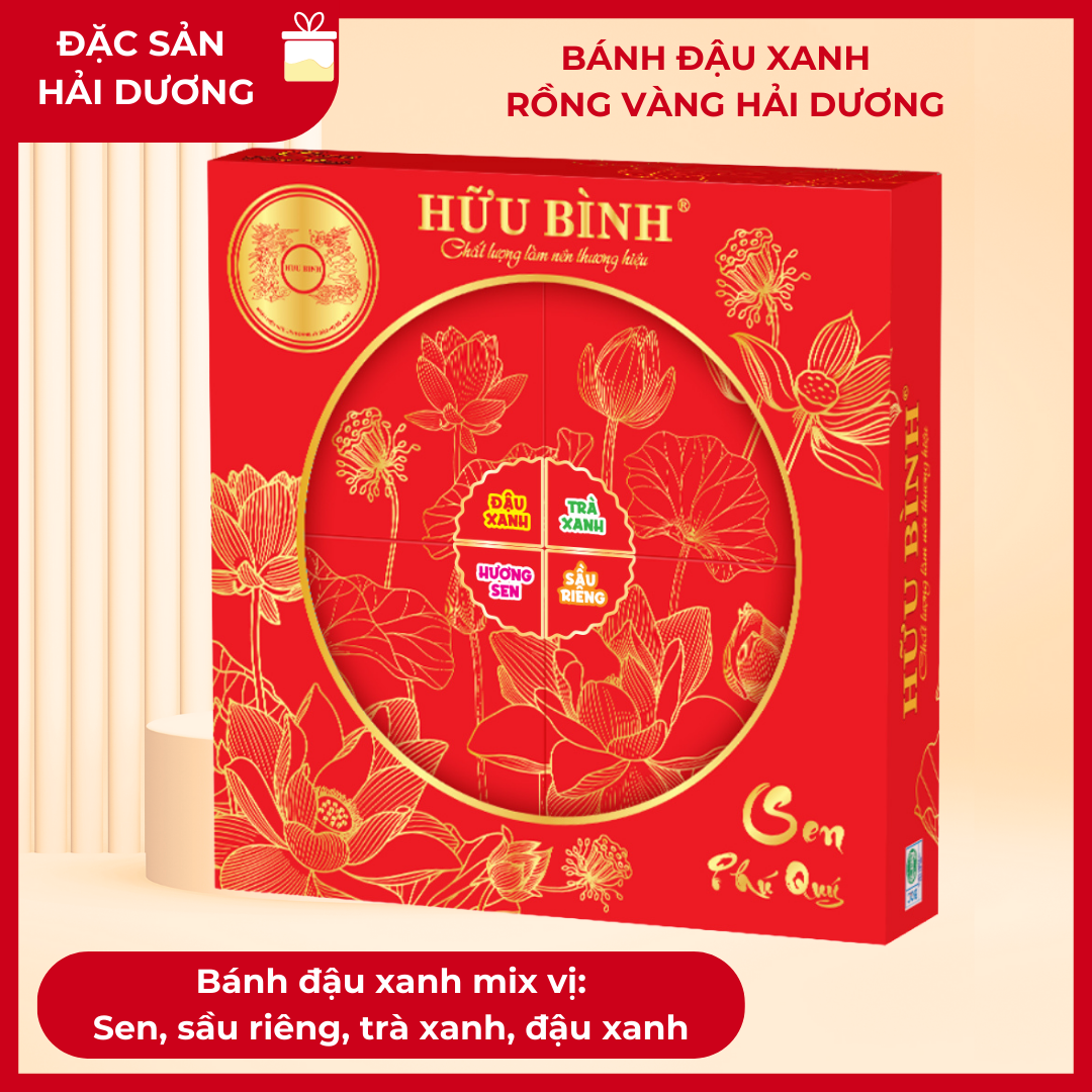 Bánh đậu xanh, Sen Phú Quý mix vị 720g #8935046502466
