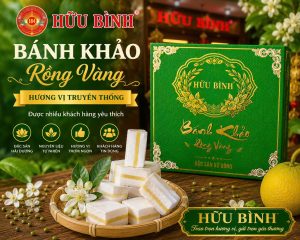 Hình ảnh sản phẩm Bánh khảo Rồng Vàng Hữu Bình Mix vị 600g